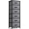 Sorbus 6 Drawers Tall Dresser with Steel Frame, Wood Top & Easy Pull Foldable Fabric Bins
